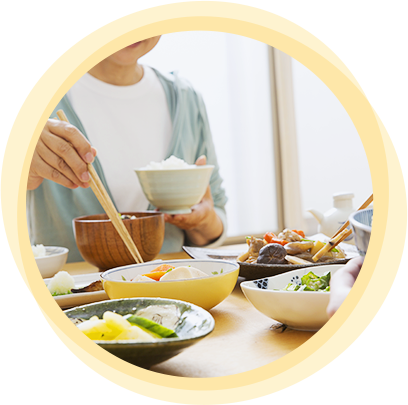 健康的でバランスの取れた食事